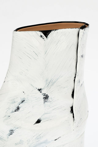MM22 Patent Leather Tabi Boots 8cm
