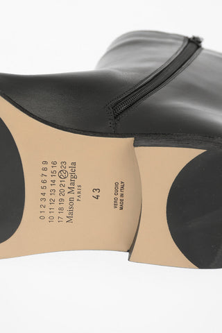 MM22 Zipped Leather Boots