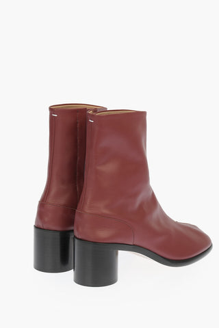 MM22 Leather Tabi Boots 6cm