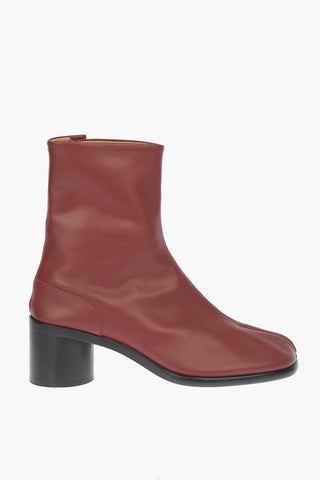 MM22 Leather Tabi Boots 6cm
