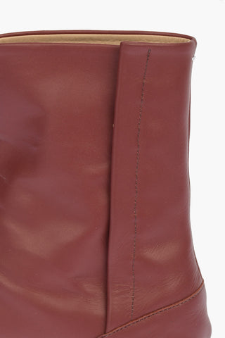 MM22 Leather Tabi Boots 6cm