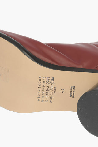 MM22 Leather Tabi Boots 6cm