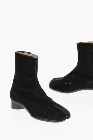 MM22 Velvet Tabi Boots 3cm