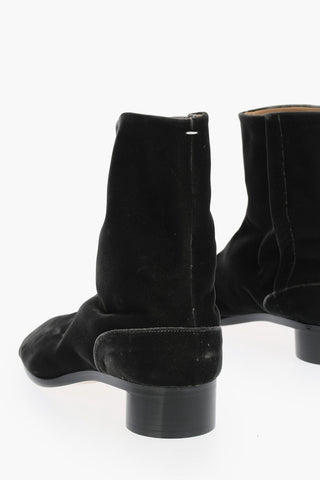 MM22 Velvet Tabi Boots 3cm