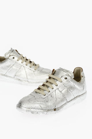 MM22 Patent Leather Low Sneakers 