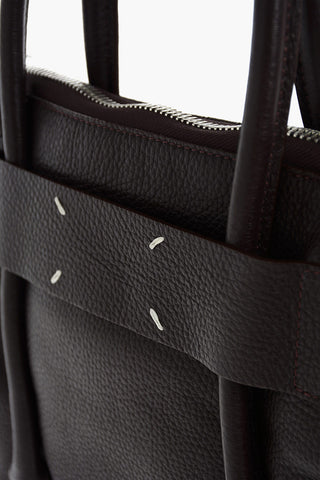 MM11 textured leather Tote bag