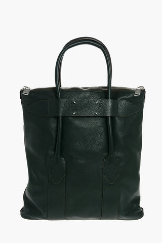 MM11 Textured Leather Tote Bag