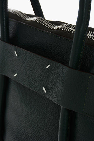 MM11 Textured Leather Tote Bag