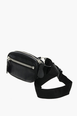 MM11 textured leather bum bag