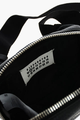 MM11 textured leather bum bag