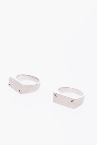 MM11 Silver set rings
