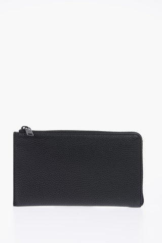 MM11 leather wallet with zip closure