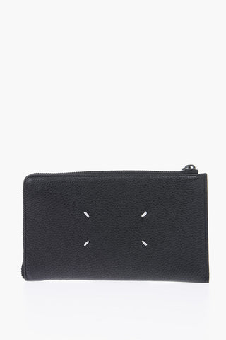 MM11 leather wallet with zip closure