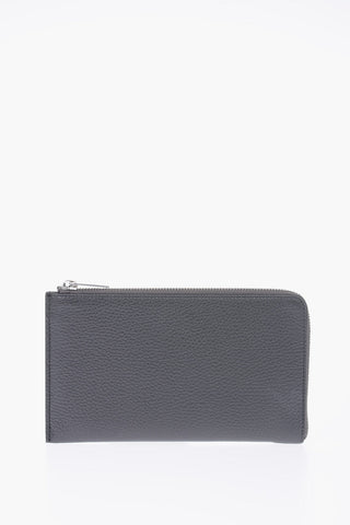 MM11 leather wallet with zip closure