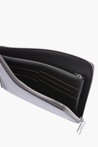 MM11 leather wallet with zip closure