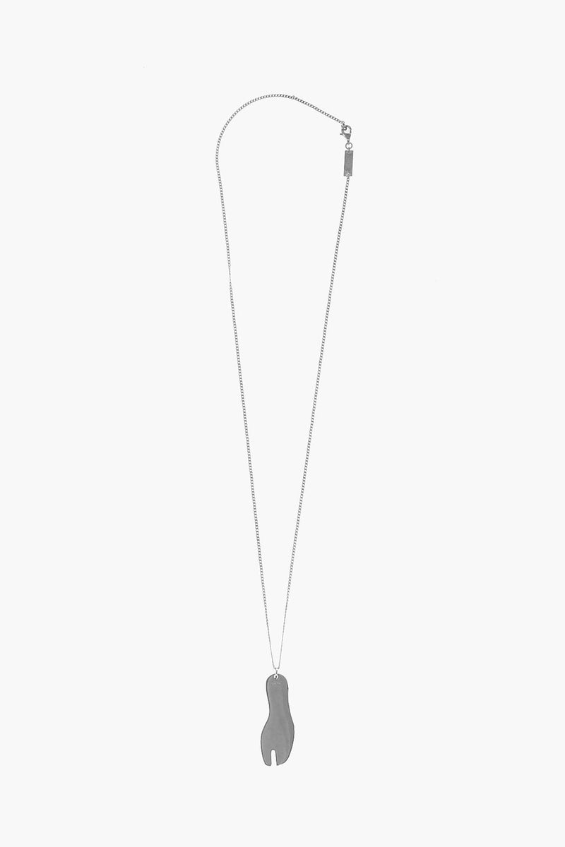 Maison Margiela – MM11 silver tabi necklace – Men – Glamood Outlet