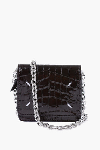 MM11 crocodile print leather wallet