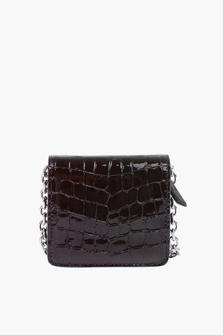 MM11 crocodile print leather wallet
