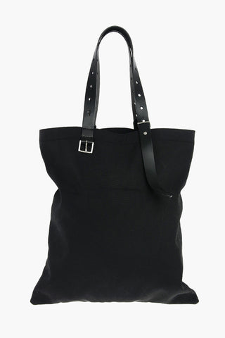 MM11 fabric Shopper bag with leather details