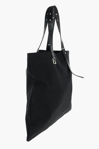 MM11 fabric Shopper bag with leather details