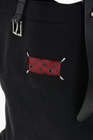 MM11 fabric Shopper bag with leather details
