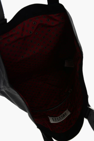 MM11 fabric Shopper bag with leather details
