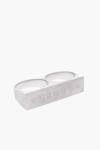 MM11 silver double ring