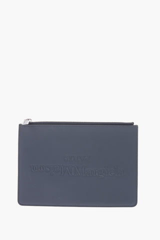 MM11 Leather maxi wallet with zip closure