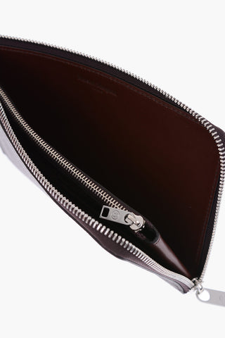 MM11 Textured Leather wallet with zip closure