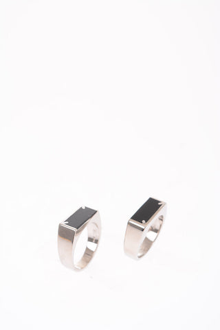 MM11 silver 2 rings set