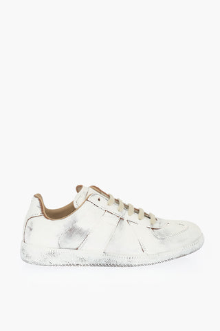 MM22 Patent Leather Low Sneakers