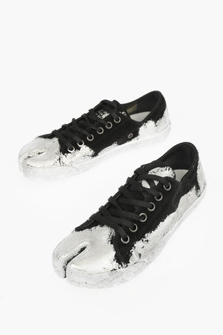 MM22 Patent Canvas Low Sneakers