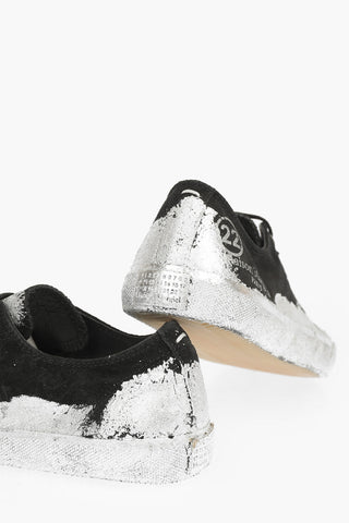 MM22 Patent Canvas Low Sneakers