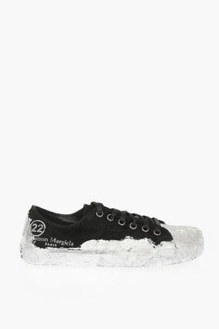 MM22 Patent Canvas Low Sneakers