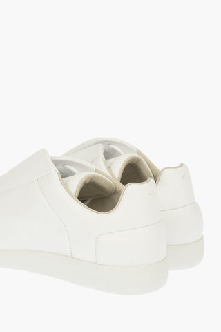MM22 Low-Top Leather Sneakers with Hidden Laces