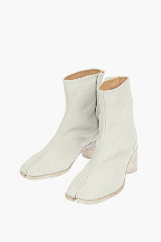MM22 Leather Tabi Boots 6cm