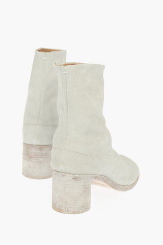 MM22 Leather Tabi Boots 6cm