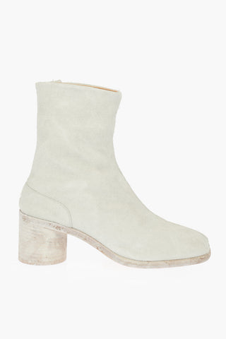 MM22 Leather Tabi Boots 6cm