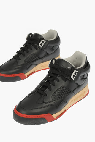 MM22 Lived-in Sole Leather Sneakers