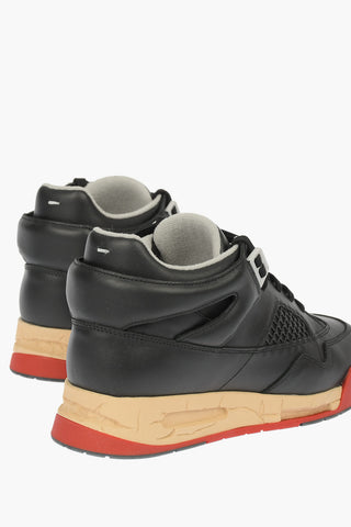 MM22 Lived-in Sole Leather Sneakers