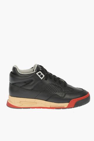 MM22 Lived-in Sole Leather Sneakers