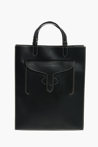 MM11 Leather Tote Bag