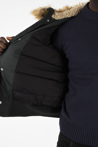 Giubbotto Puffer W-BURKE con ecoPelliccia