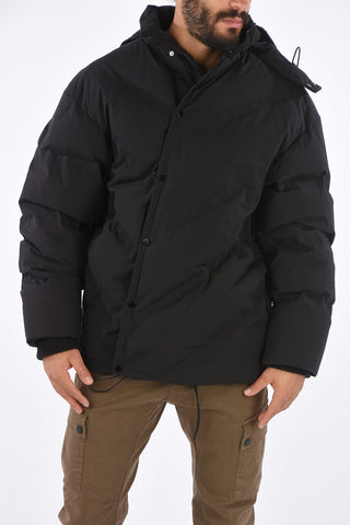 down jacket with removable hood