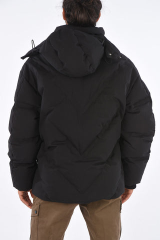 down jacket with removable hood