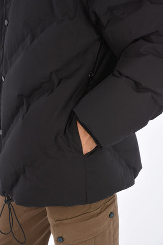 down jacket with removable hood