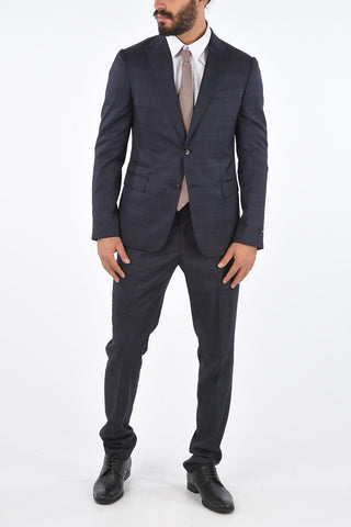 ZZEGNA side vents peak lapel 2-button suit