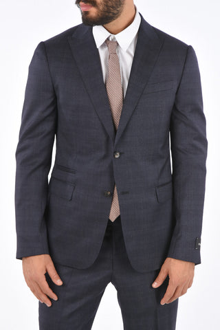 ZZEGNA side vents peak lapel 2-button suit