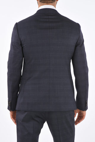 ZZEGNA side vents peak lapel 2-button suit