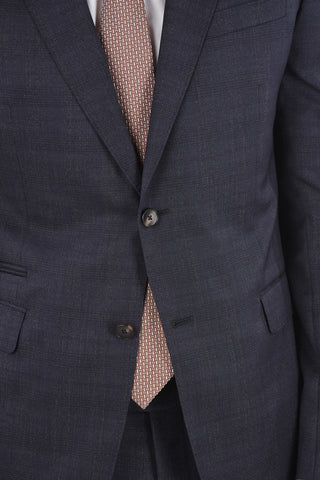 ZZEGNA side vents peak lapel 2-button suit